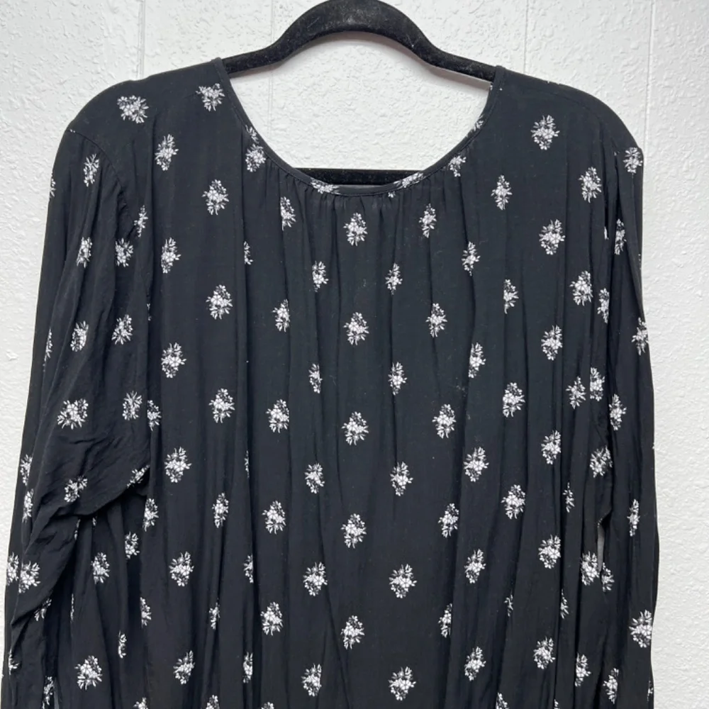 Old Navy Floral Puff Sleeve Top Womens XXL Lightweight Bohemian Contemporary